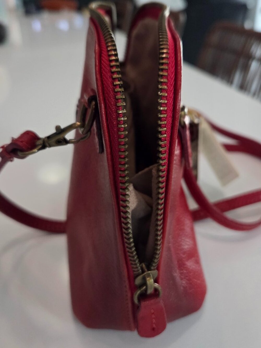 NWT Pratesi Leather Crossbody Bag - Picture 12 of 16